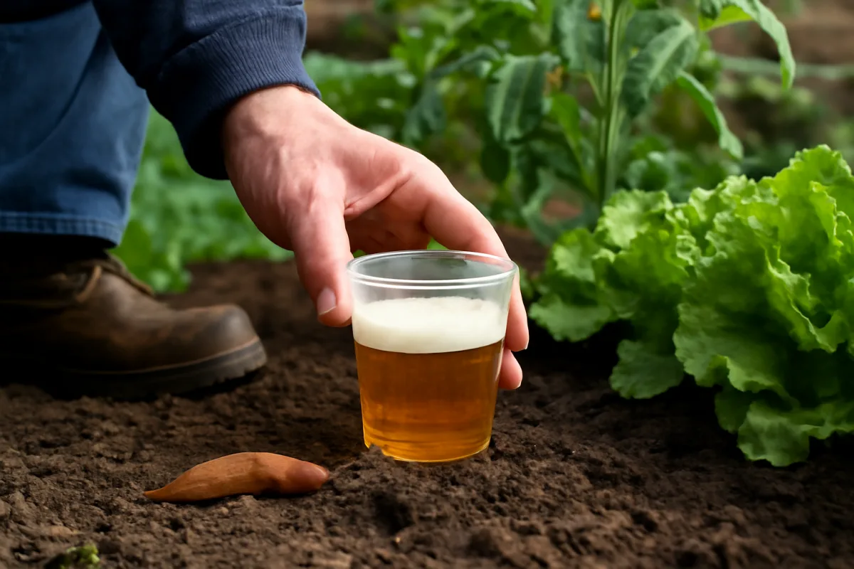 Trappola con birra fai da te per lumache: il metodo che riduce l’invasione in poche mosse