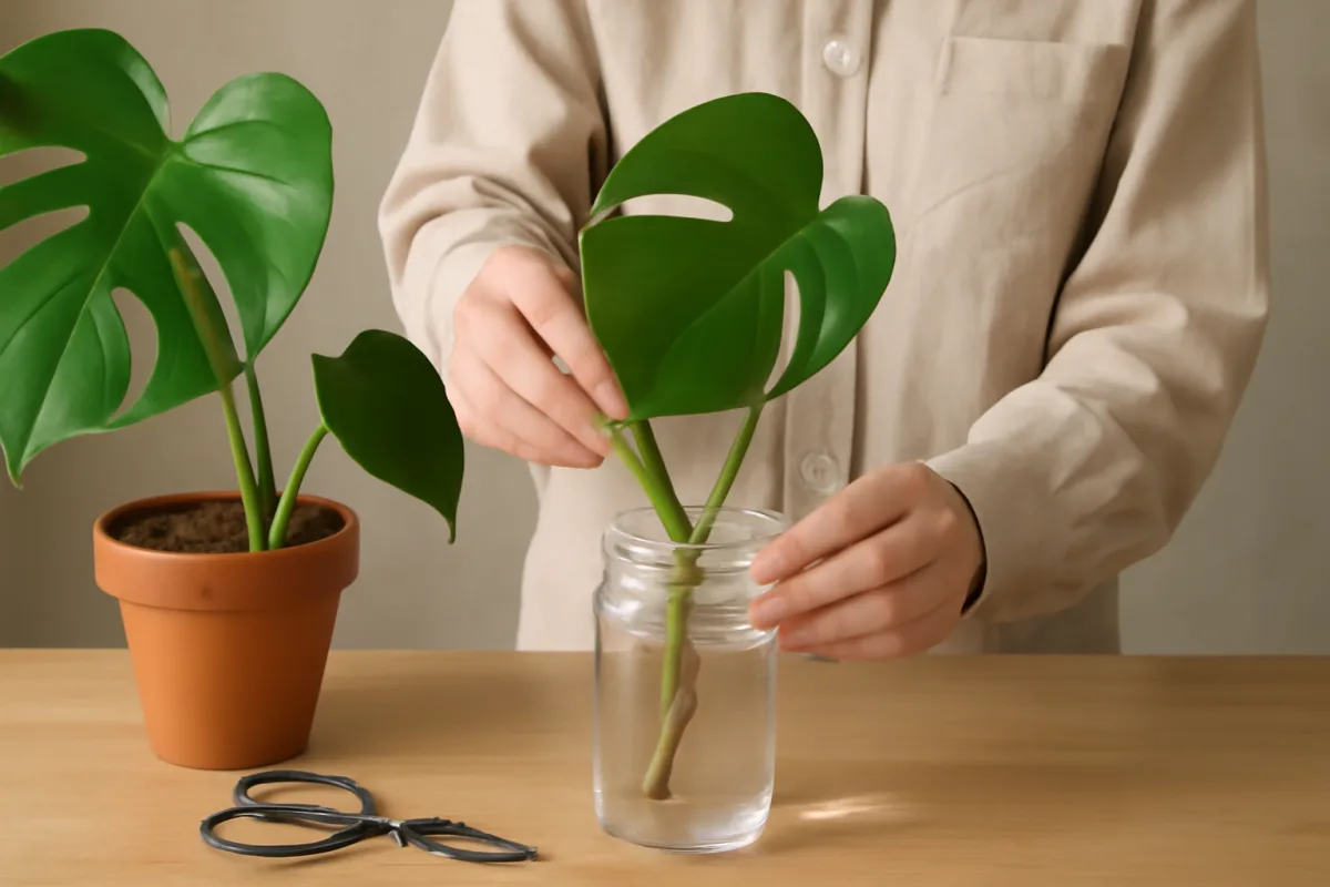 Come propagare la monstera in acqua? Basta un semplice trucco per la radicazione