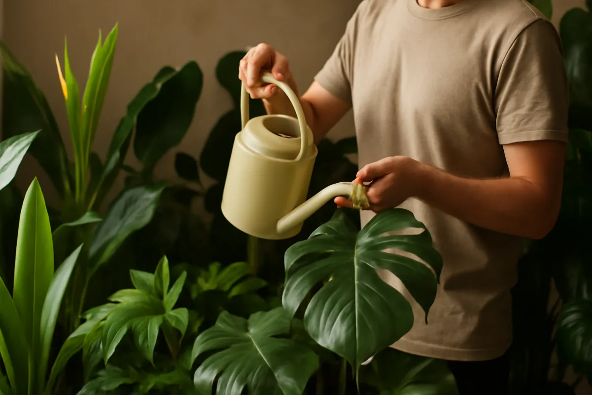 Irrigazione delle piante tropicali: quanto spesso bagnarle per crescite rapide e foglie splendide