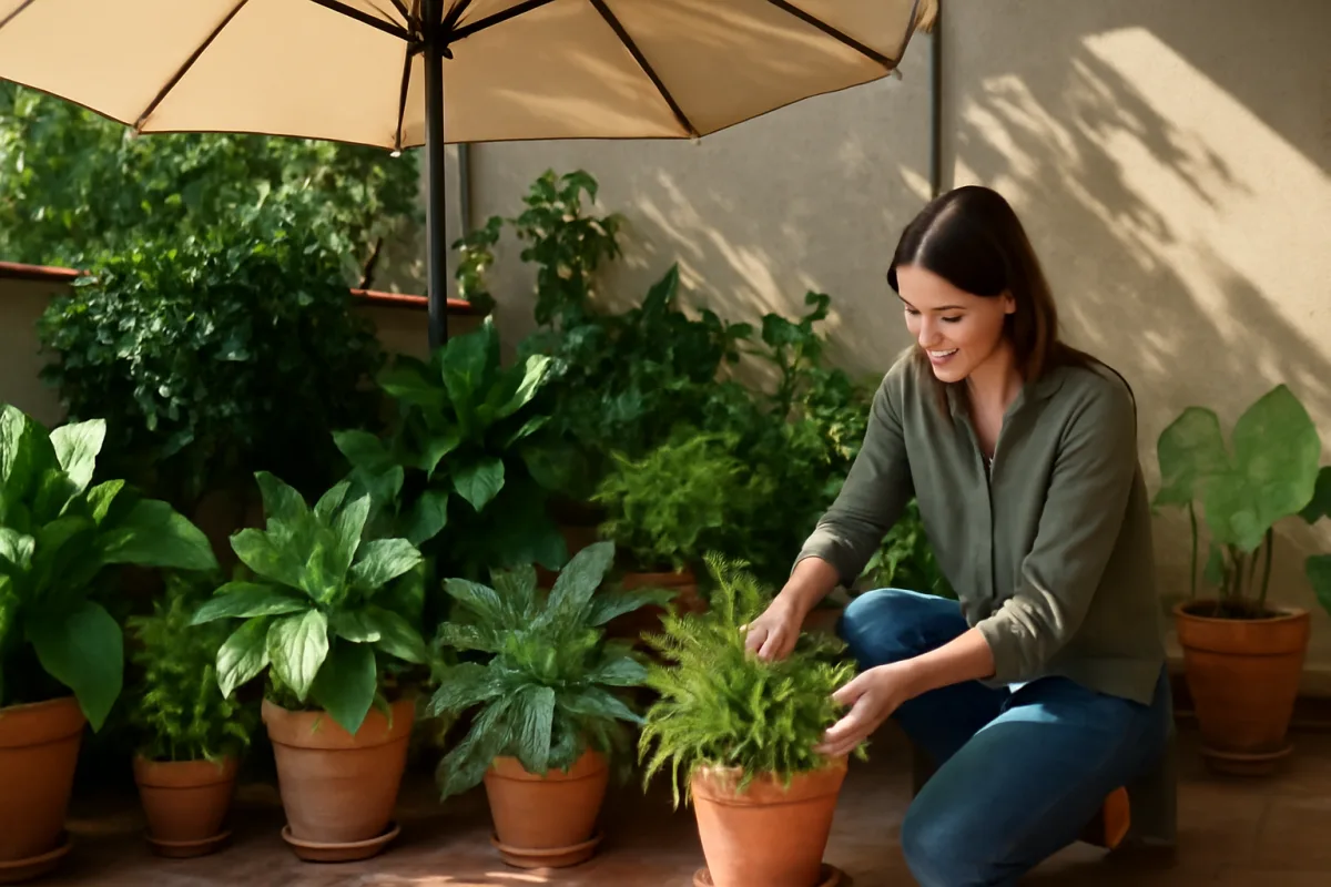 Come gestire l’ombra sul terrazzo? Le varietà di piante che prosperano anche senza pieno sole