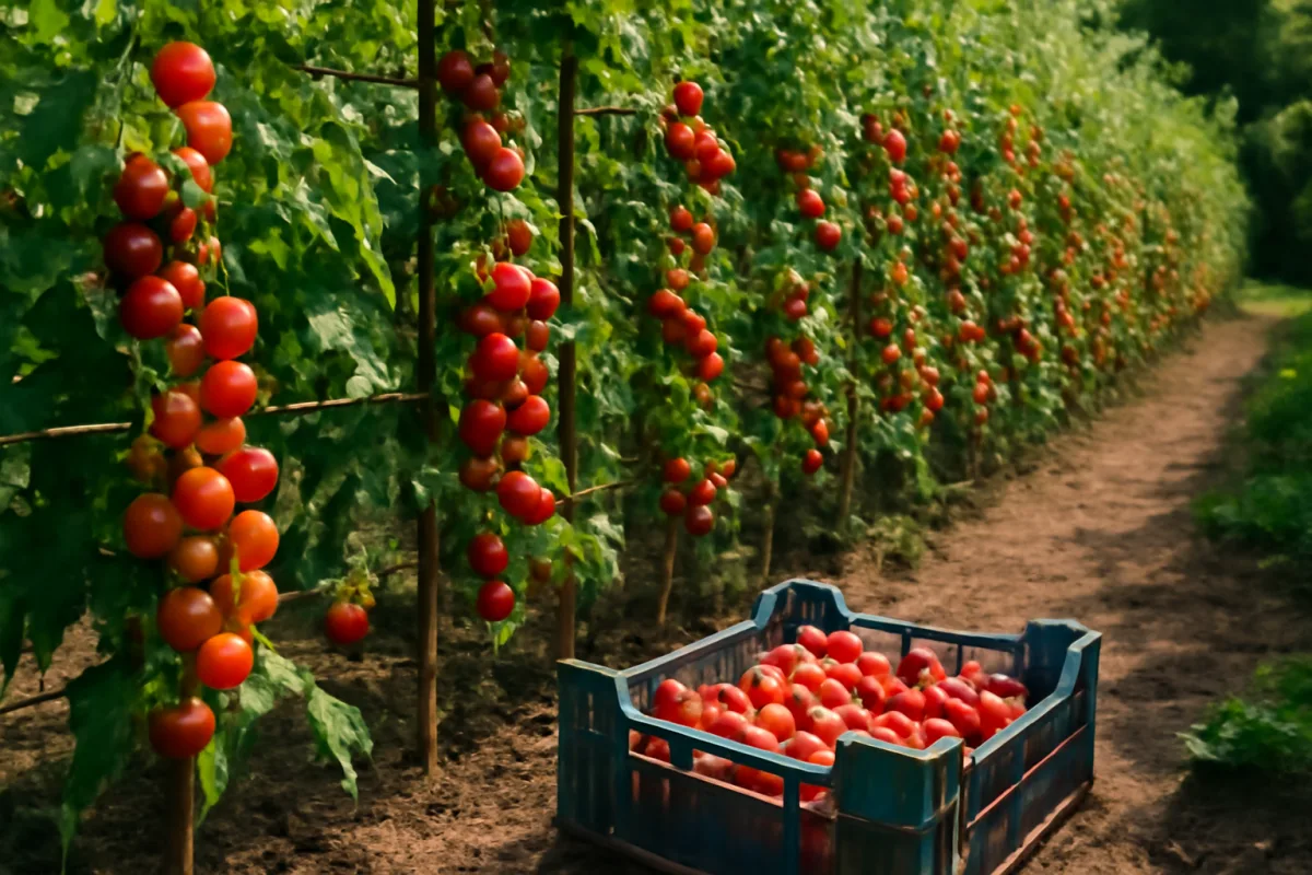 Pomodori ciliegino coltivati a spalliera: benefici insospettati per spazio e raccolto