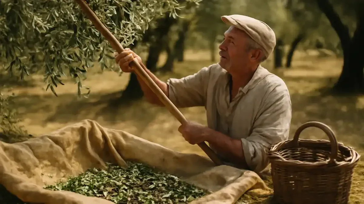 Olive raccolte in autunno: come separare i frutti rovinati prima di portarli al frantoio