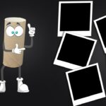 Rotolo di carta igienica vuoto trasformato in un originale portavaso decorato.